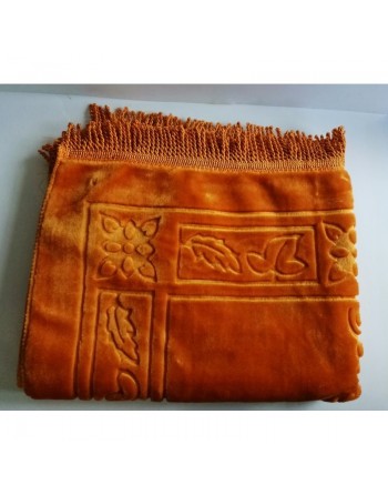Tapis de prière adulte ultra-doux avec motifs - Couleur Jaune or 