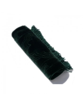 Tapis bébé / enfant musulman couleur vert foncé unie avec motifs (Pour bébés et petits enfants) 