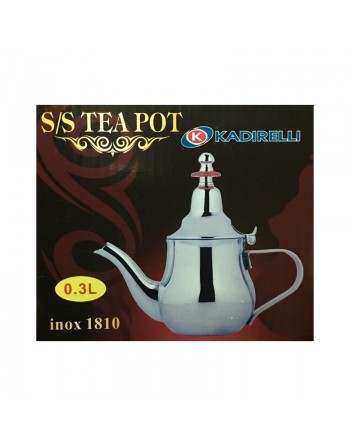 Théière Marocaine Inox (0,3L) de qualité supérieure 