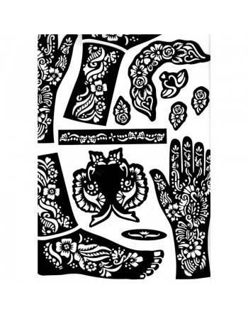 Motifs pour tatouage au henné (Grande feuille) 