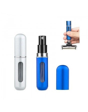 Mini-atomiseur de parfum pour Voyage - Bouteille vaporisateur vide en aluminium - Mauve 