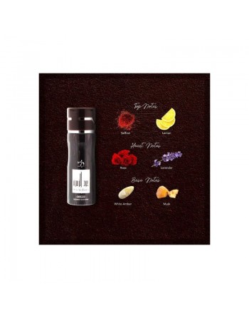 Déodorant body spray Oud Az Zahra pour homme et femme - 200 ml 