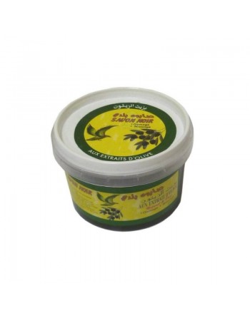 Savon noir Beldi marocain parfumé à l'huile l'olive 100% naturel (Gommage et massage 250g) 