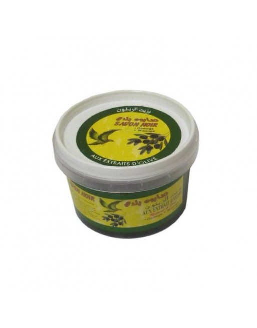 Savon noir Beldi marocain parfumé à l'huile l'olive 100% naturel (Gommage et massage 250g) Savon noir Beldi marocain parfumé à l'huile l'olive 100% naturel (Gommage et massage 250g)