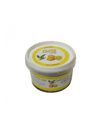 Savon noir Beldi marocain parfumé au Citron 100% naturel (Gommage et massage) 250 
