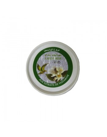 Savon noir Beldi marocain parfumé au Jasmin 100% naturel (Gommage et massage) 