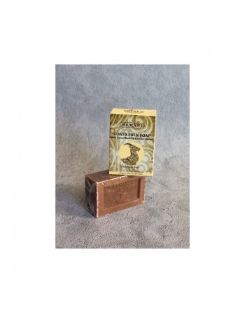 Savon au lait de chèvre beurre de cacao et beurre de noix de coco 150 g net - Goat's milk soap with cocoa butter and coconut... 