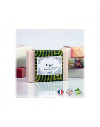 Savon enrichi à l'huile d'argan sans colorant 