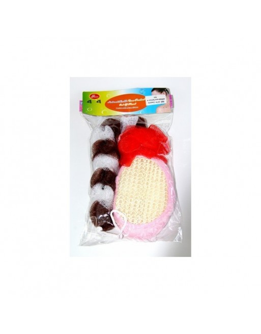 Ensemble exfoliant 3 pièces pour hammam et bain Ensemble exfoliant 3 pièces pour hammam et bain