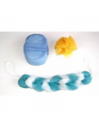 Ensemble exfoliant 3 pièces pour hammam et bain 