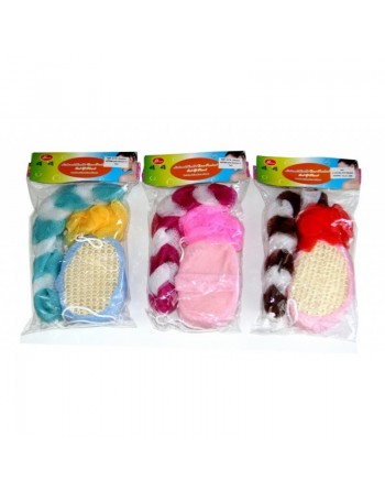 Ensemble exfoliant 3 pièces pour hammam et bain 