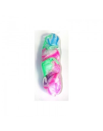Lot de 4 larges fleurs de douche exfoliantes multicolores de qualité supérieure 