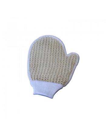 Gant de crin exfoliant spécial bain et hammam pour tout le corps (Double face) 