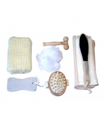 Grand panier spécial hammam et bain avec plusieurs éléments 