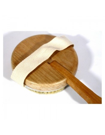 Grande brosse ronde double fonction (nettoie et masse) pour le dos et le reste du corps (détachable) 