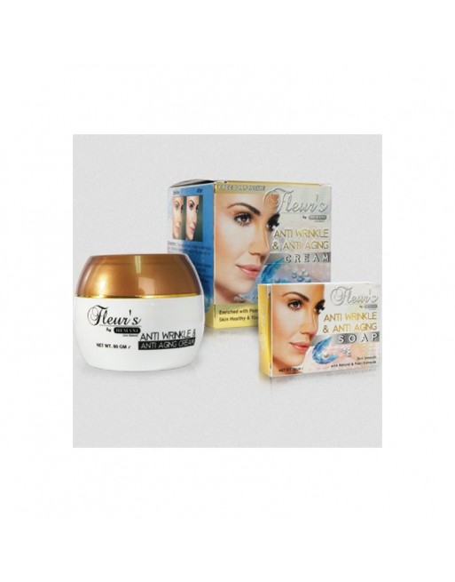 Crème Anti-rides & Anti-âge (100g) - Hemani Fleur's Anti Wrinkle & Anti Aging Cream 