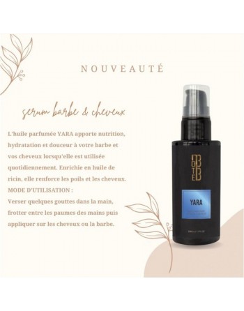 Huile parfumée barbe et cheveux - Senteur Yara 