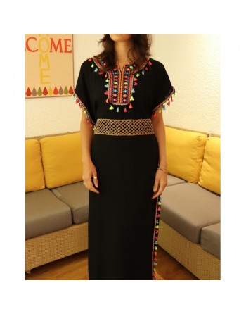 Ceinture à motifs croisés de couleur cuivre 