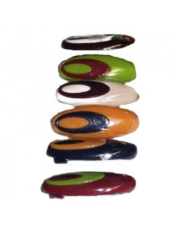 Pack de 6 épingles multicolores 