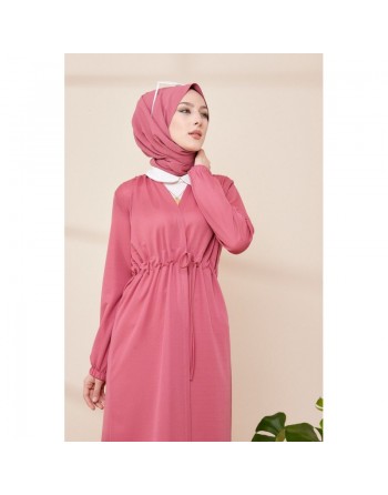 Cardigan pour femme (Boutique Mode Musulmane Hijab en Ligne France) - Couleur rose 