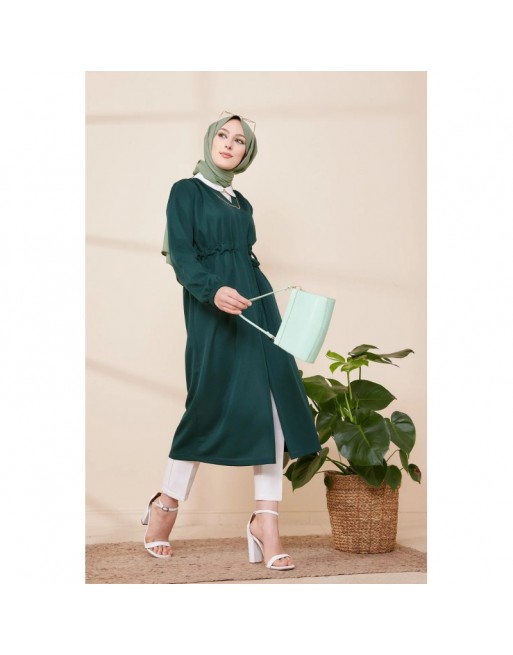 Cardigan pour femmes (Boutique Vêtement Hijab en Ligne France) - Couleur vert émeraude Cardigan pour femmes (Boutique Vêtement Hijab en Ligne France) - Couleur vert émeraude