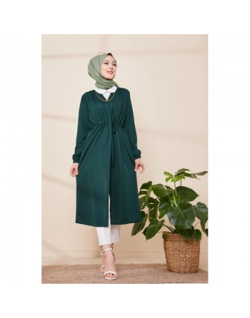 Cardigan pour femmes (Boutique Vêtement Hijab en Ligne France) - Couleur vert émeraude 