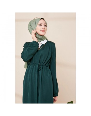 Cardigan pour femmes (Boutique Vêtement Hijab en Ligne France) - Couleur vert émeraude 