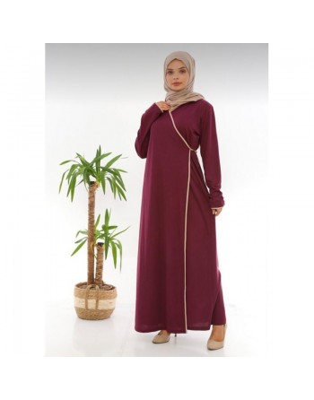 Kimono pour femme (Tenue adaptée pour hijab) - Couleur violet 