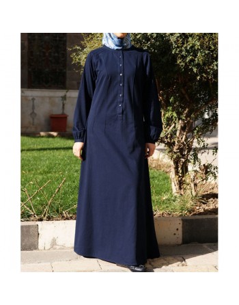 Robe - Pintucked Cotton Dress [wD0401] 