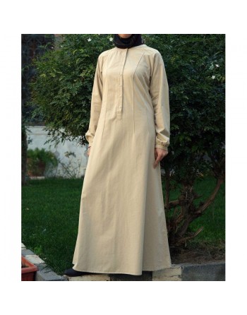Robe - Pintucked Cotton Dress [wD0401] 