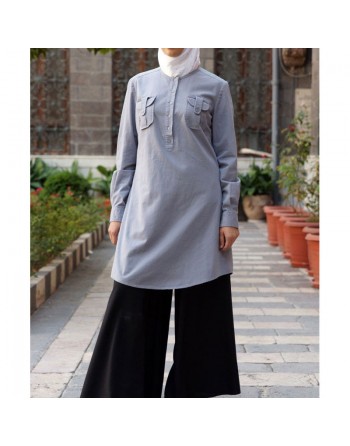 Tunique - Tunic Shirt with Pockets [wB8031] 