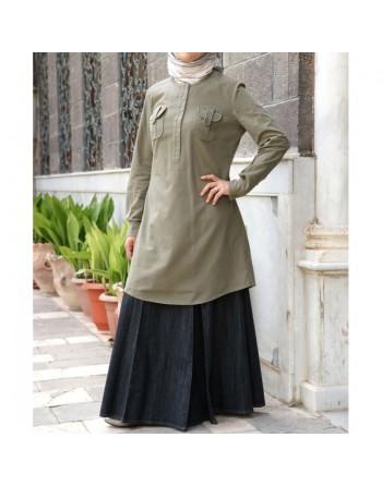 Tunique - Tunic Shirt with Pockets [wB8031] 