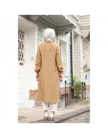 Tunique longue (Tuniques Hijab pour femme voilée) - Couleur camel 