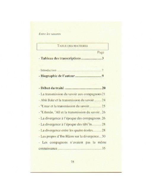 Les causes de la divergence entre les savants 