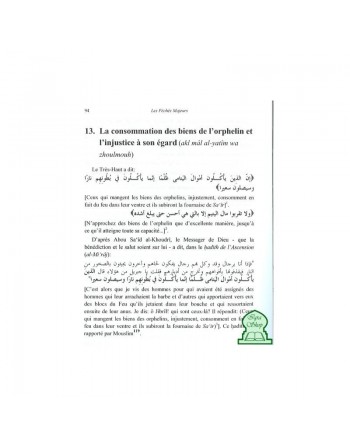 Les péchés majeurs dans l'islam (Al-Kabâ'ir) 