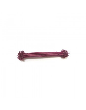 Ronds de serviettes en soie Sabra de couleur violette (Lot de 6) 