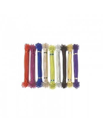Ronds de serviettes en soie Sabra de couleur violette (Lot de 6) 