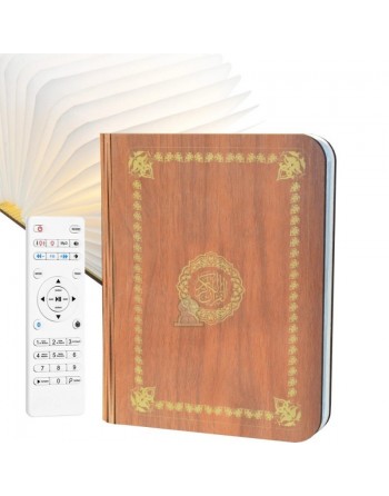 Veilleuse Lampe Coranique sous forme de Livre (Coran) avec changement de couleur - "SQ-203" - LED Book Light Quran Speaker 