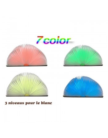 Veilleuse Lampe Coranique sous forme de Livre (Coran) avec changement de couleur - "SQ-203" - LED Book Light Quran Speaker 