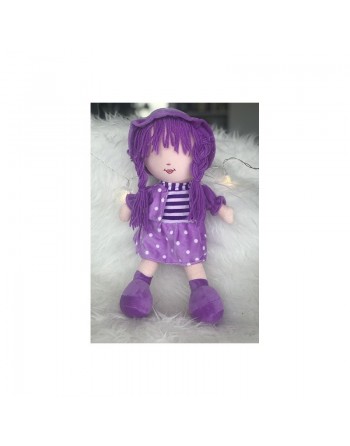 Peluche Fatima - Grande poupée pour fillettes (Doudou sans les yeux - 40 cm) 