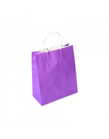 Sac cadeau mauve (27 x 22 x 11 cm) 