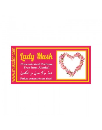 Parfum concentré sans alcool Musc d'Or "Lady Musk" (3 ml) - Pour femmes 