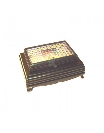 Support lumineux sur pieds rectangulaire pour décorations en cristal 