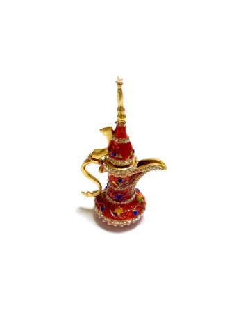 Théière décorative des milles et une nuits (rouge) - Taille moyenne 