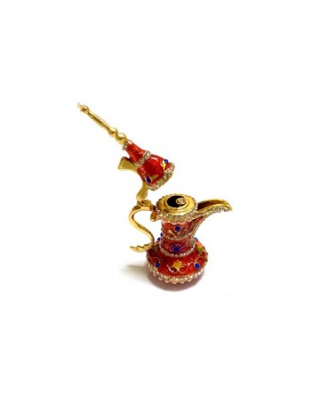 Théière décorative des milles et une nuits (rouge) - Taille moyenne 