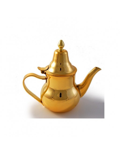 Théière Marocaine Inox (0,4L) de qualité supérieure dorée Théière Marocaine Inox (0,4L) de qualité supérieure dorée