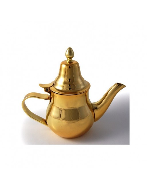 Théière Marocaine Inox doré (0,35L) de qualité supérieure Théière Marocaine Inox doré (0,35L) de qualité supérieure