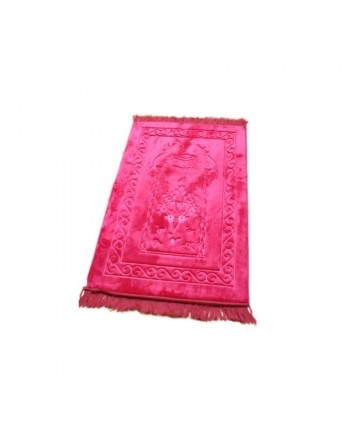 Tapis de luxe Grand Confort (rembourré et ultra-confortable) avec motif kaaba - Plusieurs couleurs disponibles 