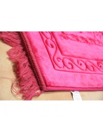 Tapis de luxe Grand Confort (rembourré et ultra-confortable) avec motif kaaba - Plusieurs couleurs disponibles 