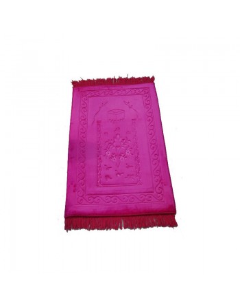 Tapis de luxe Grand Confort (rembourré et ultra-confortable) avec motif kaaba - Plusieurs couleurs disponibles 